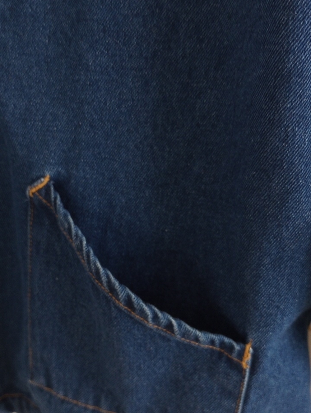 Vintage 100% Cotton Blue Denim Work Wear Jacket Size XL - Picture 5 of 13